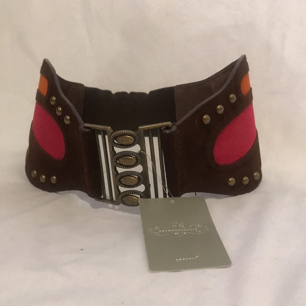 ANTHROPOLOGIE Suede leather belt - Picture 4 of 6